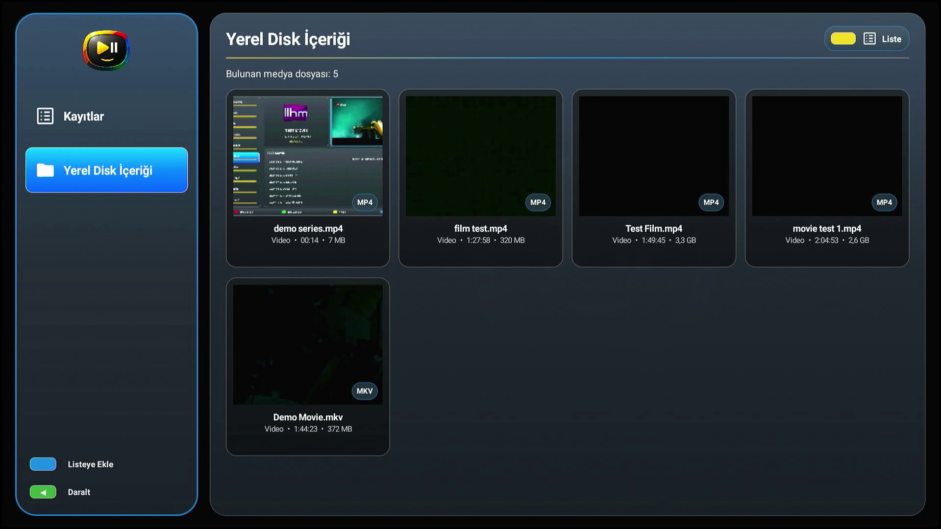 Media Player poster paneli